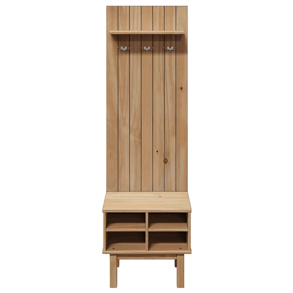 Flurgarderobe OTTA 50x40x160 cm Massivholz Kiefer