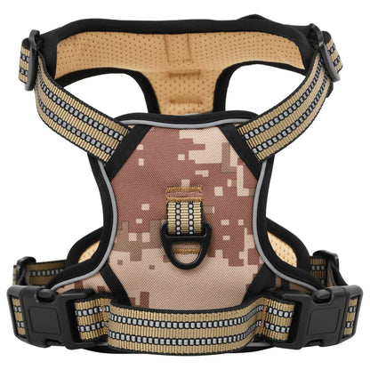 Hundegeschirr Reflektierend Verstellbar Camouflage Braun L