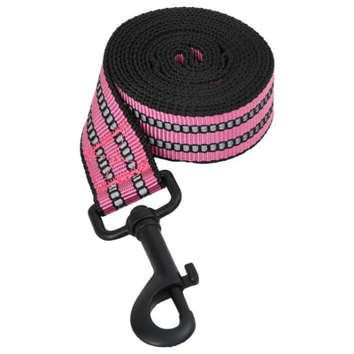 Hundegeschirr mit Leine & Halsband Verstellbar Rosa S