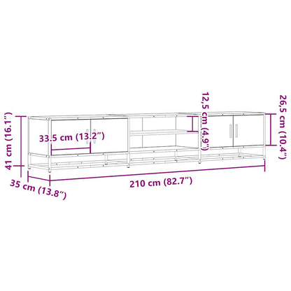 TV-Schrank Sonoma-Eiche 210x35x41 cm Holzwerkstoff