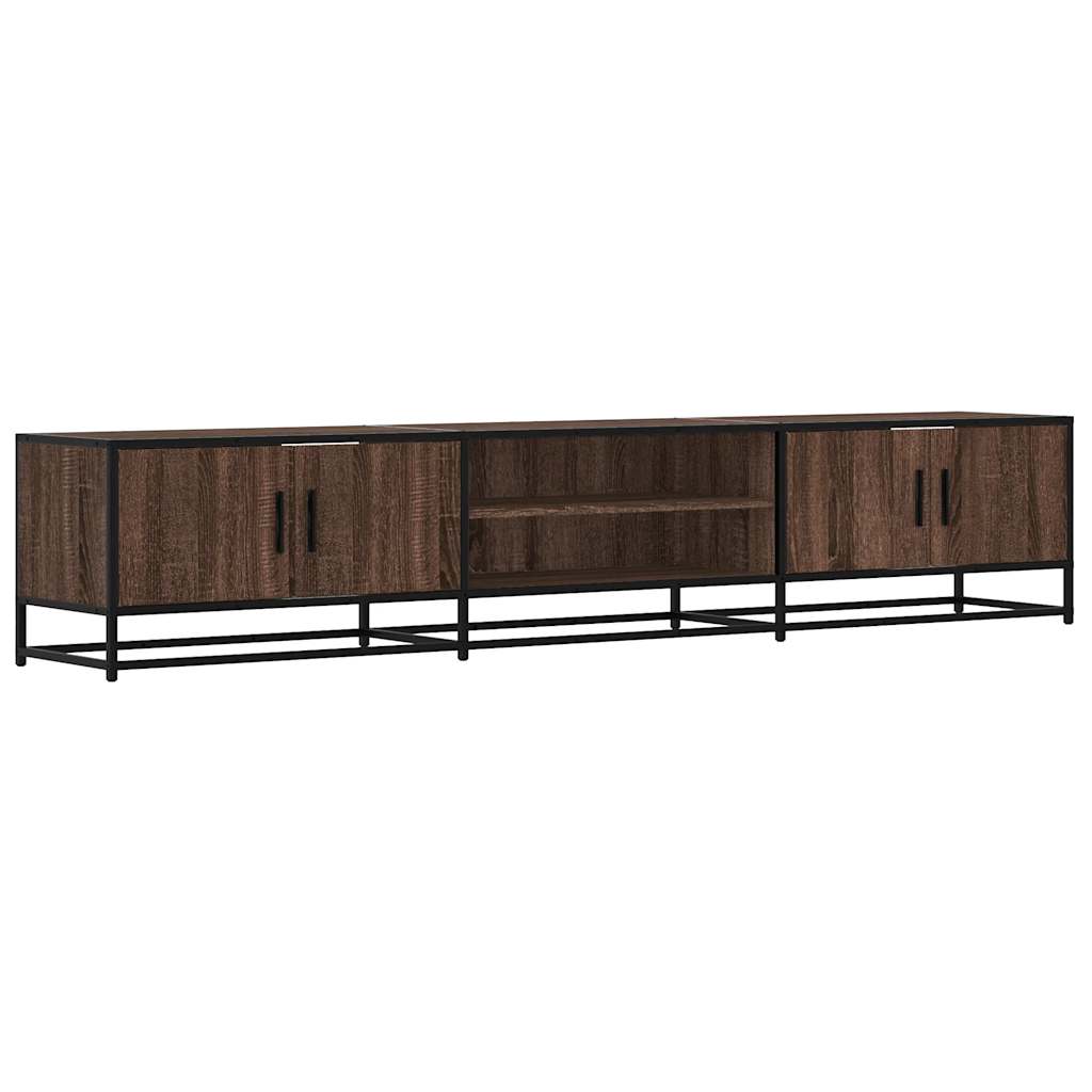 TV-Schrank Braun Eichen-Optik 210x35x41 cm Holzwerkstoff