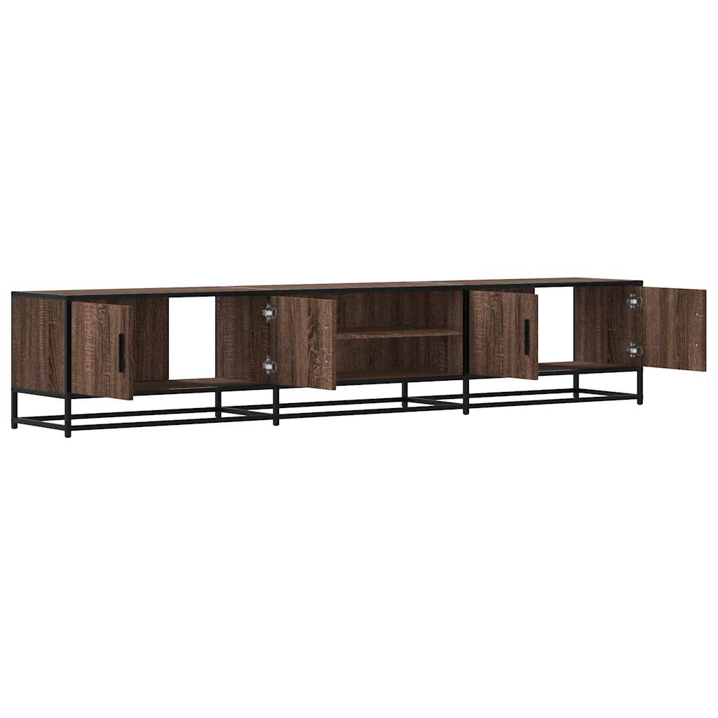 TV-Schrank Braun Eichen-Optik 210x35x41 cm Holzwerkstoff