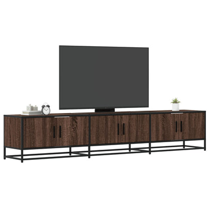 TV-Schrank Braun Eichen-Optik 210x35x41 cm Holzwerkstoff