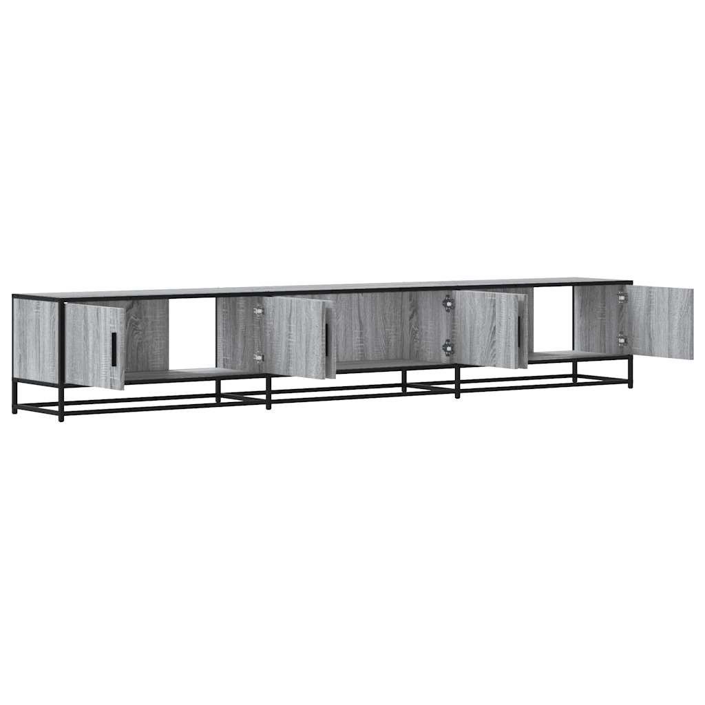 TV-Schrank Grau Sonoma 240x35x41 cm Holzwerkstoff