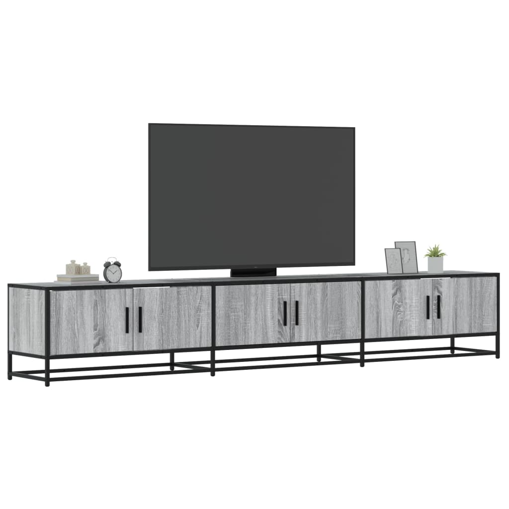 TV-Schrank Grau Sonoma 240x35x41 cm Holzwerkstoff