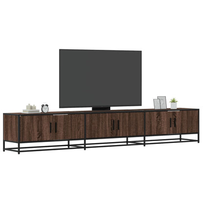 TV-Schrank Braun Eichen-Optik 240x35x41 cm Holzwerkstoff