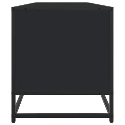 TV-Schrank Schwarz 180,5x40x46 cm Holzwerkstoff