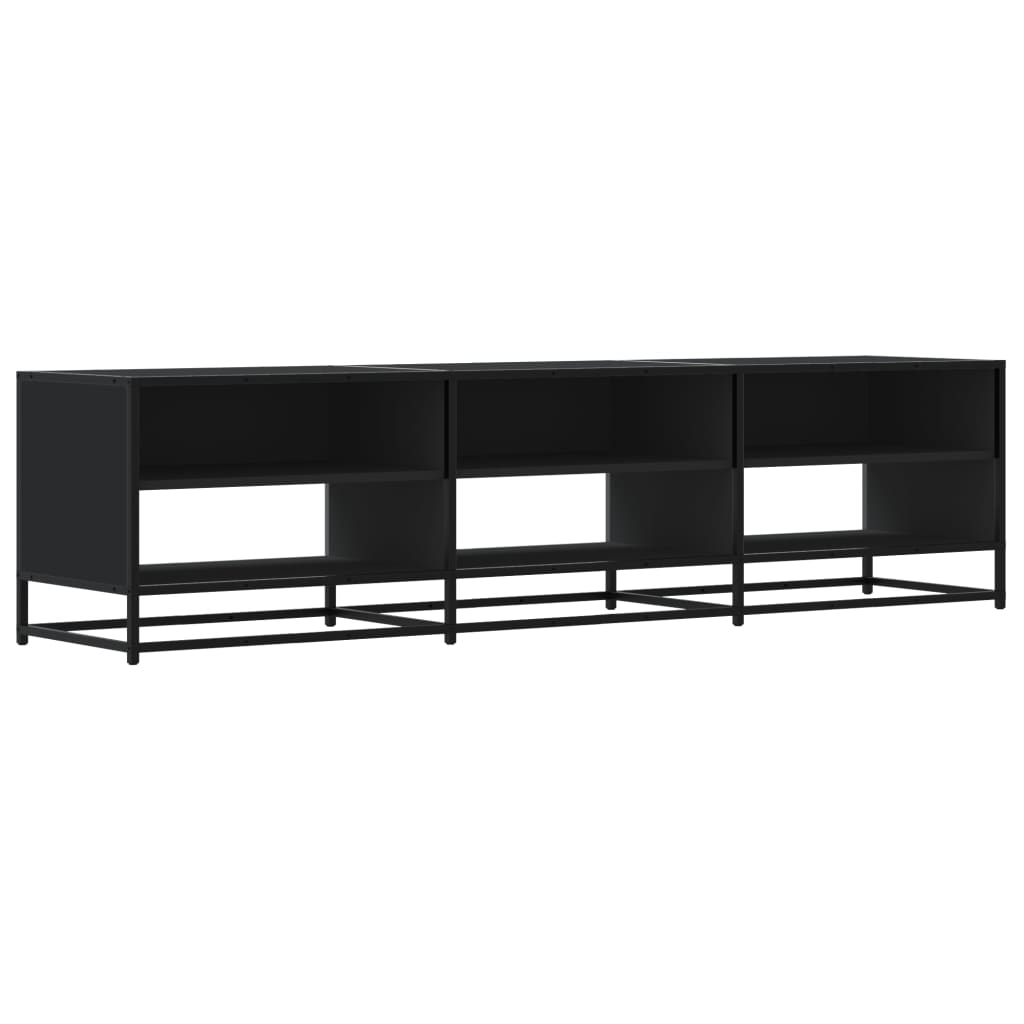 TV-Schrank Schwarz 180x40x46 cm Holzwerkstoff