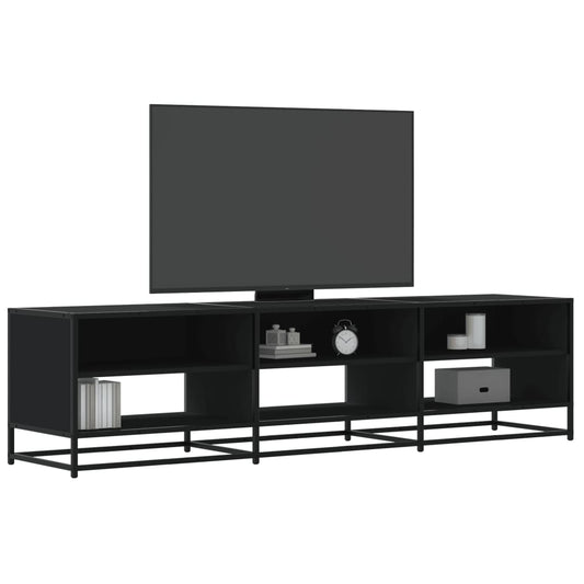 TV-Schrank Schwarz 180x40x46 cm Holzwerkstoff