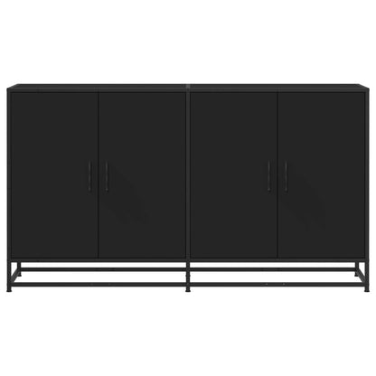 Sideboard Schwarz 134x35x76 cm Holzwerkstoff