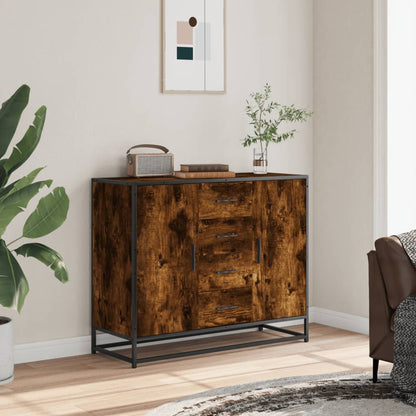 Sideboard Räuchereiche 92x35x76 cm Holzwerkstoff