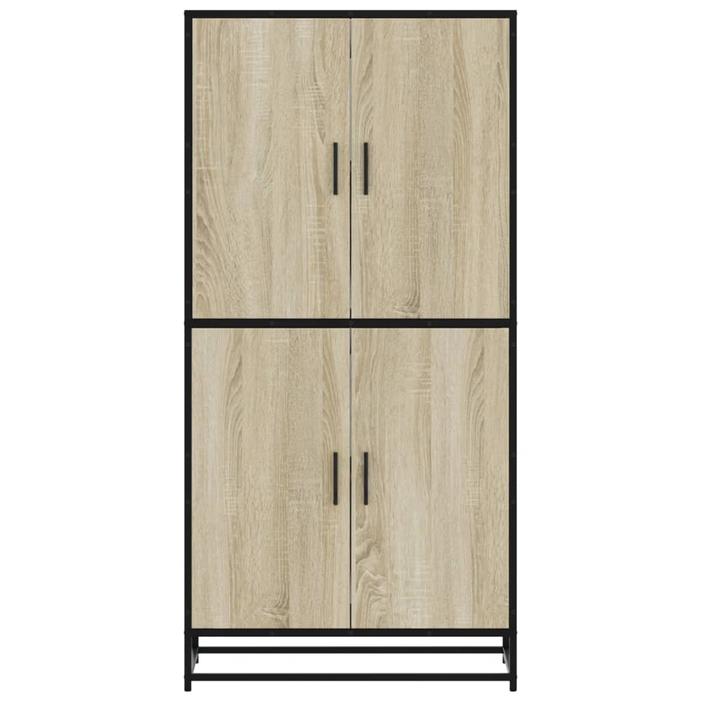 Highboard Sonoma-Eiche 68x35x139 cm Holzwerkstoff