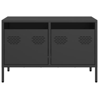 TV-Schrank Schwarz 68x39x43,5 cm Kaltgewalzter Stahl