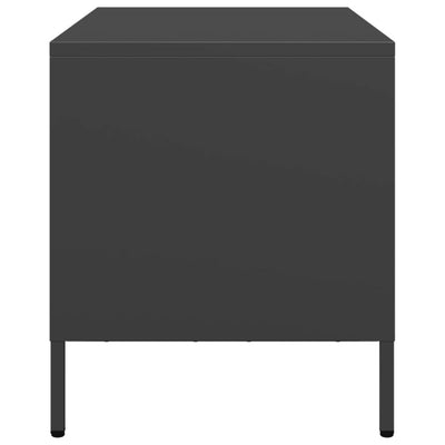 TV-Schrank Schwarz 68x39x43,5 cm Kaltgewalzter Stahl