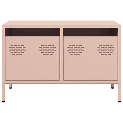 TV-Schrank Rosa 68x39x43,5 cm Kaltgewalzter Stahl