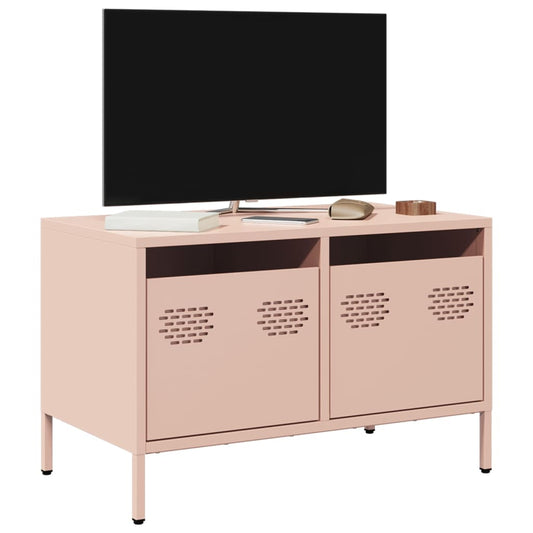 TV-Schrank Rosa 68x39x43,5 cm Kaltgewalzter Stahl