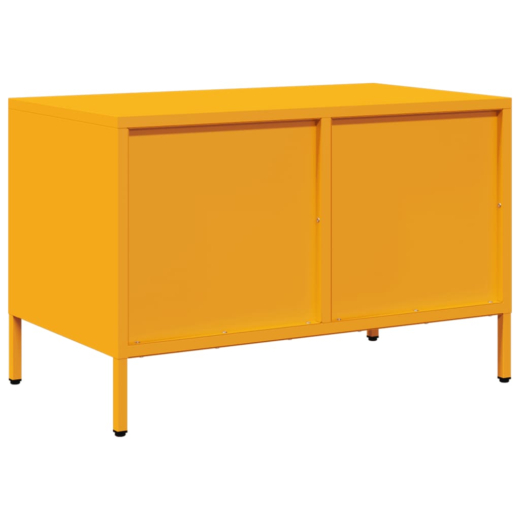 TV-Schrank Senfgelb 68x39x43,5 cm Kaltgewalzter Stahl