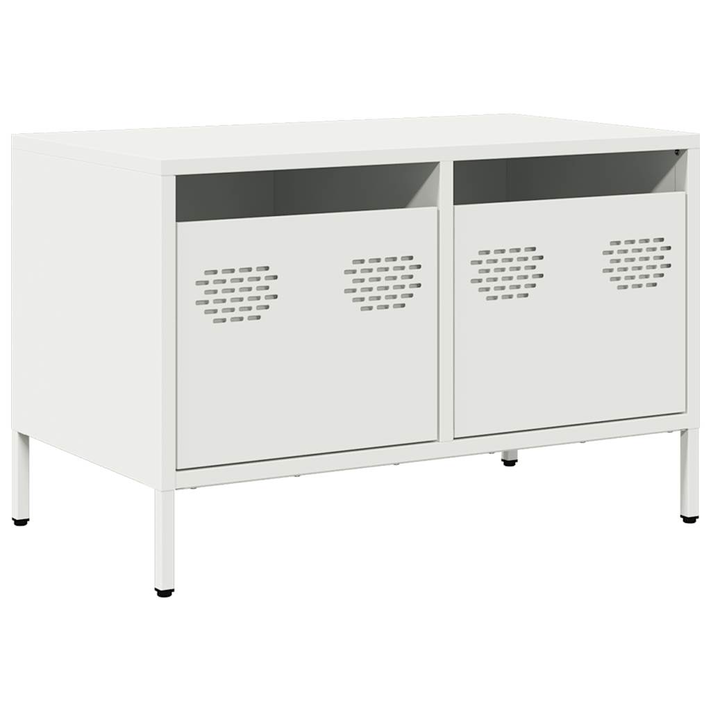 TV-Schrank Weiß 68x39x43,5 cm Kaltgewalzter Stahl