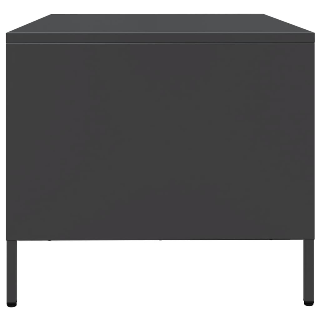 TV-Schrank Schwarz 68x50x43,5 cm Kaltgewalzter Stahl