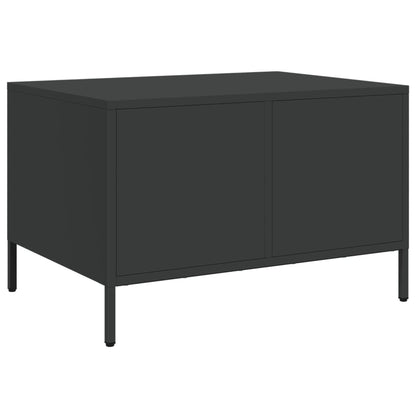 TV-Schrank Schwarz 68x50x43,5 cm Kaltgewalzter Stahl