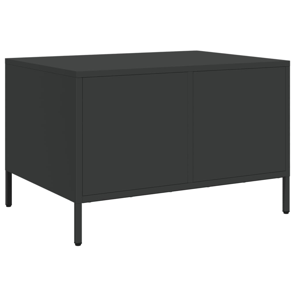 TV-Schrank Schwarz 68x50x43,5 cm Kaltgewalzter Stahl