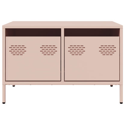 TV-Schrank Rosa 68x50x43,5 cm Kaltgewalzter Stahl