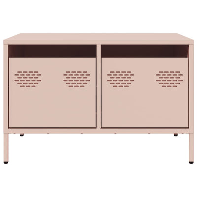 TV-Schrank Rosa 68x50x43,5 cm Kaltgewalzter Stahl