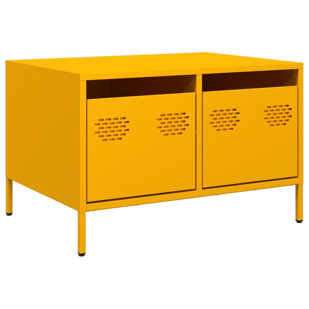 TV-Schrank Senfgelb 68x50x43,5 cm Kaltgewalzter Stahl