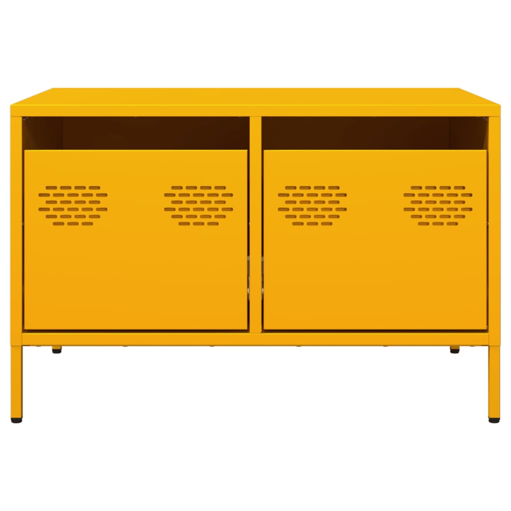 TV-Schrank Senfgelb 68x50x43,5 cm Kaltgewalzter Stahl