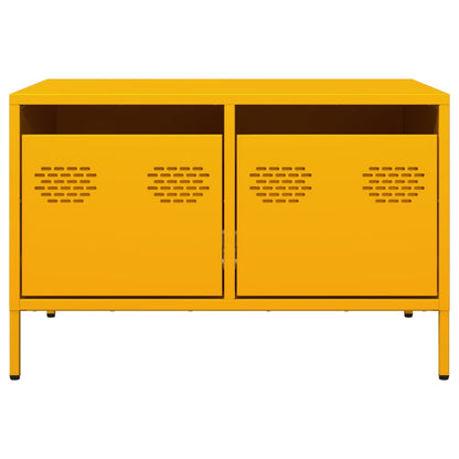 TV-Schrank Senfgelb 68x50x43,5 cm Kaltgewalzter Stahl