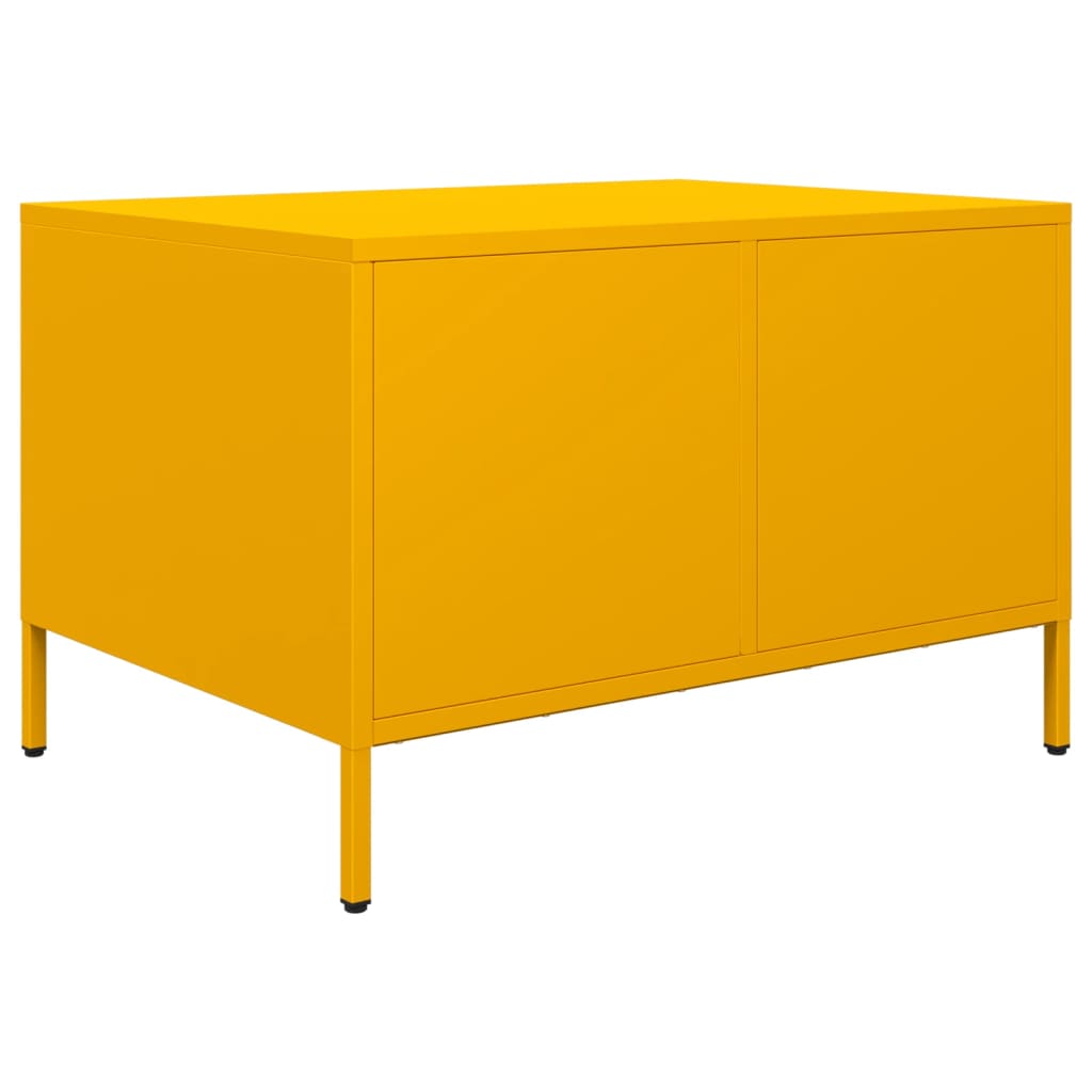 TV-Schrank Senfgelb 68x50x43,5 cm Kaltgewalzter Stahl