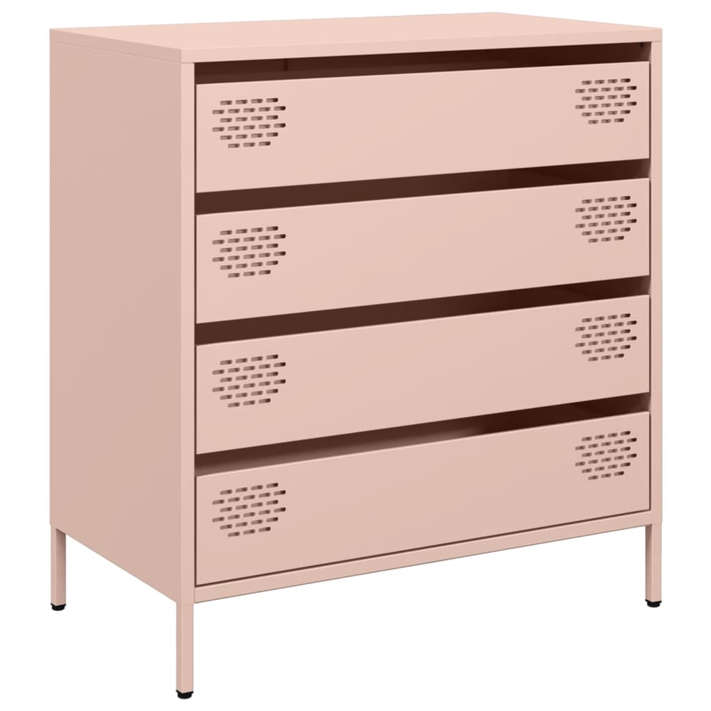 Sideboard Rosa 68x39x73,5 cm Kaltgewalzter Stahl