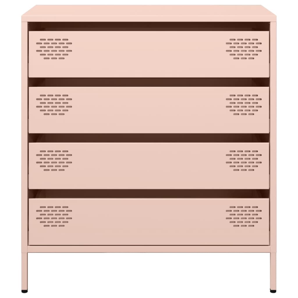 Sideboard Rosa 68x39x73,5 cm Kaltgewalzter Stahl