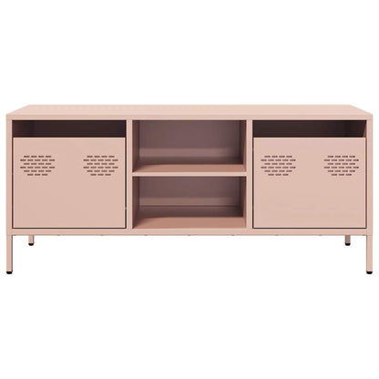 TV-Schrank Rosa 101,5x39x43,5 cm Kaltgewalzter Stahl