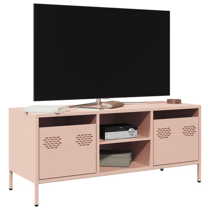 TV-Schrank Rosa 101,5x39x43,5 cm Kaltgewalzter Stahl