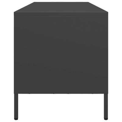 TV-Schrank Schwarz 135x39x43,5 cm Kaltgewalzter Stahl