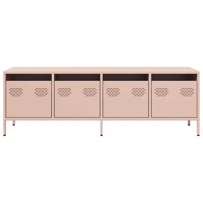 TV-Schrank Rosa 135x39x43,5 cm Kaltgewalzter Stahl