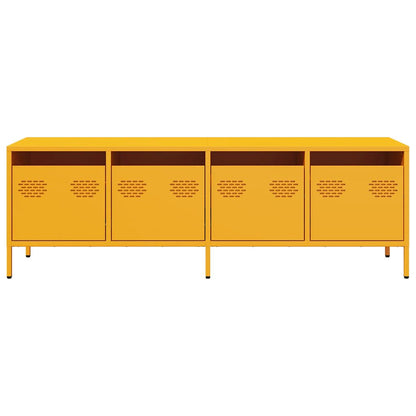 TV-Schrank Senfgelb 135x39x43,5 cm Kaltgewalzter Stahl