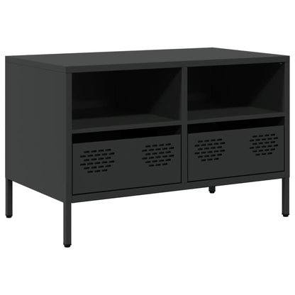 TV-Schrank Schwarz 68x39x43,5 cm Kaltgewalzter Stahl