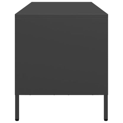 TV-Schrank Schwarz 68x39x43,5 cm Kaltgewalzter Stahl