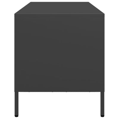 TV-Schrank Schwarz 68x39x43,5 cm Kaltgewalzter Stahl