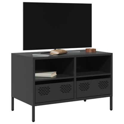 TV-Schrank Schwarz 68x39x43,5 cm Kaltgewalzter Stahl