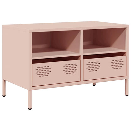 TV-Schrank Rosa 68x39x43,5 cm Kaltgewalzter Stahl