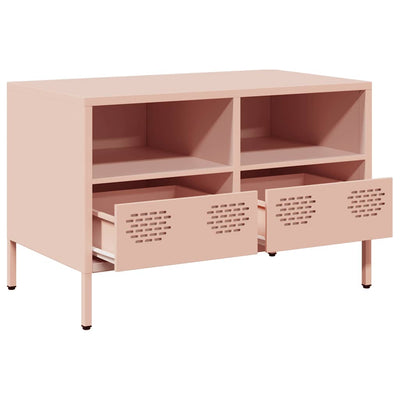 TV-Schrank Rosa 68x39x43,5 cm Kaltgewalzter Stahl