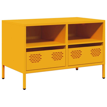 TV-Schrank Senfgelb 68x39x43,5 cm Kaltgewalzter Stahl