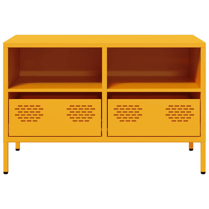 TV-Schrank Senfgelb 68x39x43,5 cm Kaltgewalzter Stahl