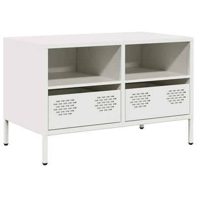 TV-Schrank Weiß 68x39x43,5 cm Kaltgewalzter Stahl