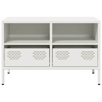 TV-Schrank Weiß 68x39x43,5 cm Kaltgewalzter Stahl