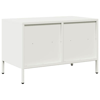 TV-Schrank Weiß 68x39x43,5 cm Kaltgewalzter Stahl