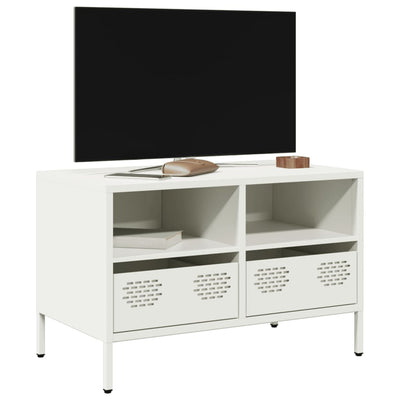 TV-Schrank Weiß 68x39x43,5 cm Kaltgewalzter Stahl